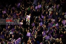   همایش انتخاباتی روحانی در تهران