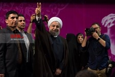   همایش انتخاباتی روحانی در تهران