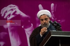   همایش انتخاباتی روحانی در تهران
