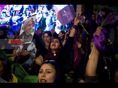 همایش انتخاباتی روحانی در تهران