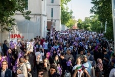   همایش انتخاباتی روحانی در تهران