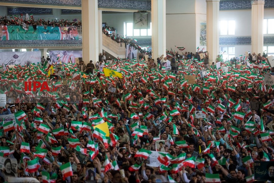  همایش انتخاباتی ابراهیم رئیسی در مصلی تهران