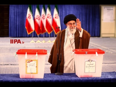 حضور مقام معظم رهبری پای صندوق رای