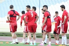   تمرین تیم ملی فوتبال قبل از دیدار تدارکاتی با توگو