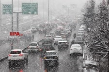   بارش برف در تهران 