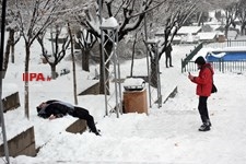   بارش برف در تهران