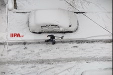   بارش برف در تهران