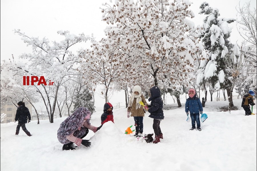   بارش برف در تهران