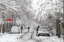   بارش برف در تهران