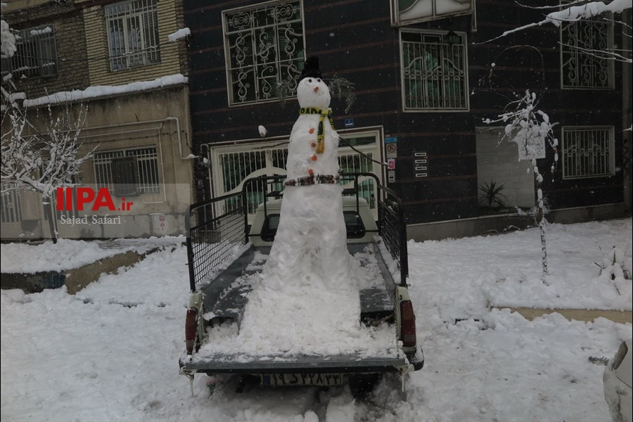   بارش برف در تهران