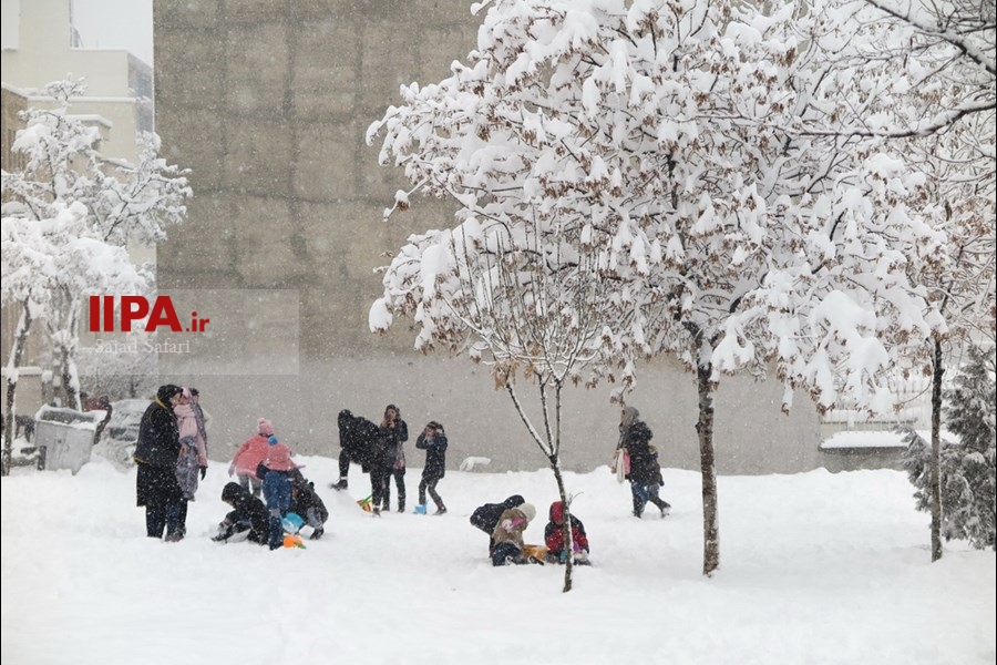   بارش برف در تهران