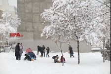   بارش برف در تهران
