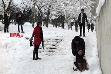   بارش برف در تهران