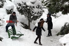   بارش برف در تهران