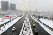   بارش برف در تهران