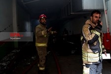   عملیات اطفای حریق در ساختمان شرکت برق حرارتی