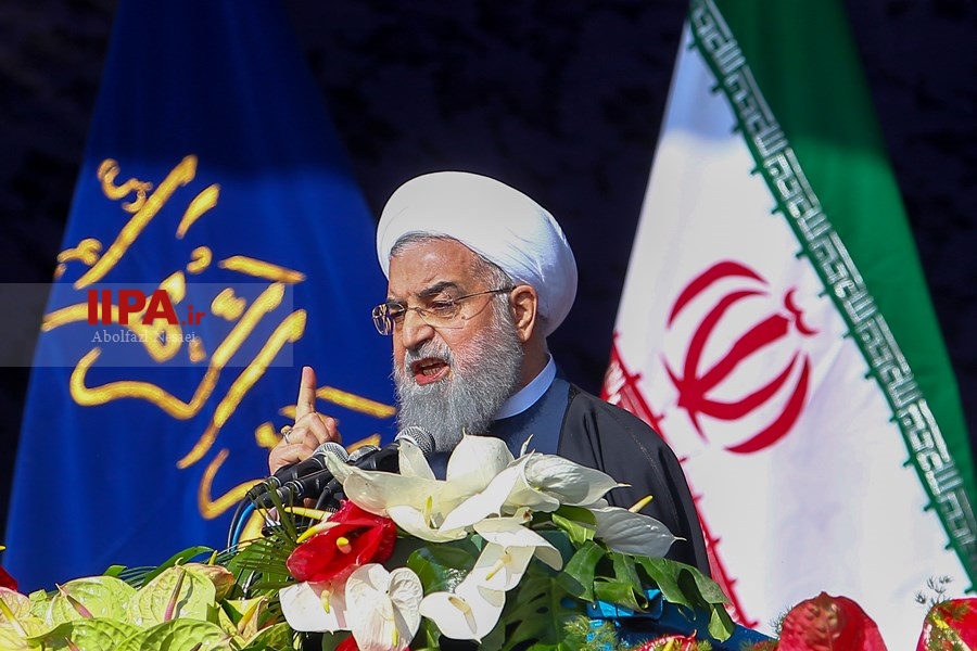   سخنرانی رئیس جمهوری در راهپیمایی 22 بهمن