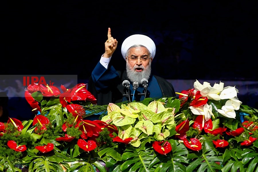   سخنرانی رئیس جمهوری در راهپیمایی 22 بهمن