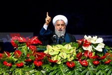   سخنرانی رئیس جمهوری در راهپیمایی 22 بهمن
