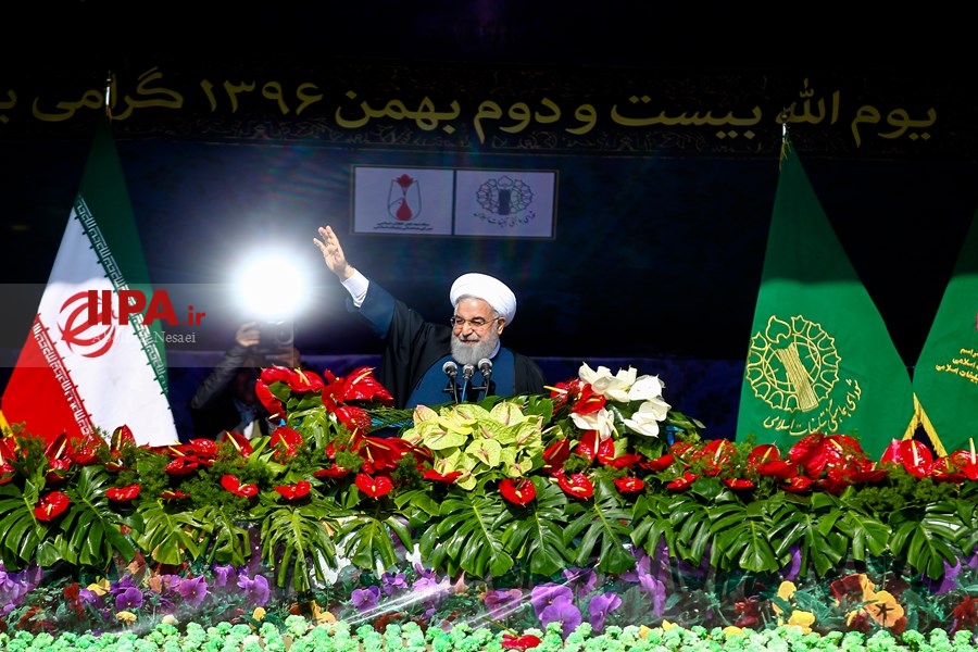   سخنرانی رئیس جمهوری در راهپیمایی 22 بهمن