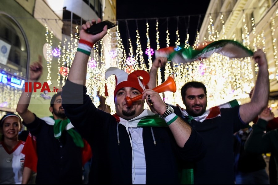  جشن و پایکوبی هواداران تیم ملی در مسکو