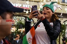   جشن و پایکوبی هواداران تیم ملی در مسکو