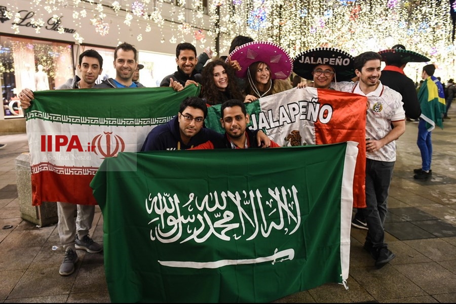   جشن و پایکوبی هواداران تیم ملی در مسکو