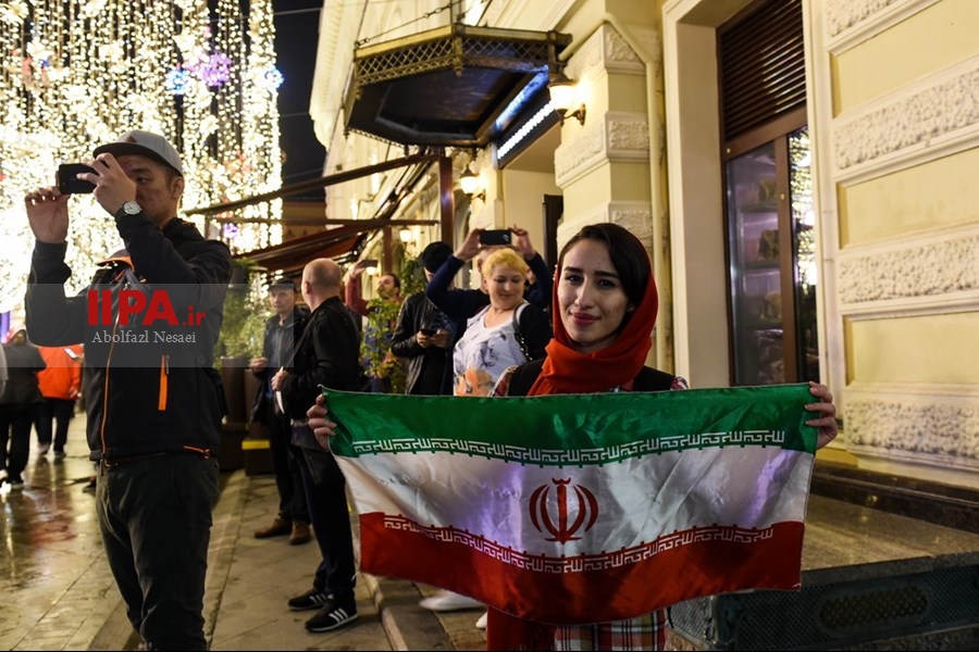   جشن و پایکوبی هواداران تیم ملی در مسکو