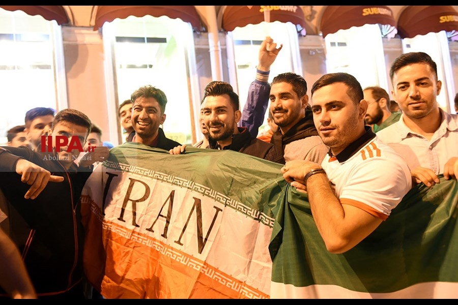   هواداران تیم ملی فوتبال در شهر سن پترزبورگ