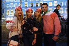   هواداران تیم ملی فوتبال در شهر سن پترزبورگ