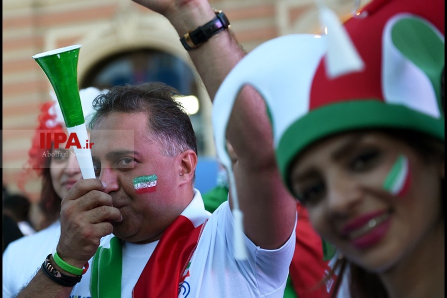   هواداران تیم ملی فوتبال در شهر سن پترزبورگ