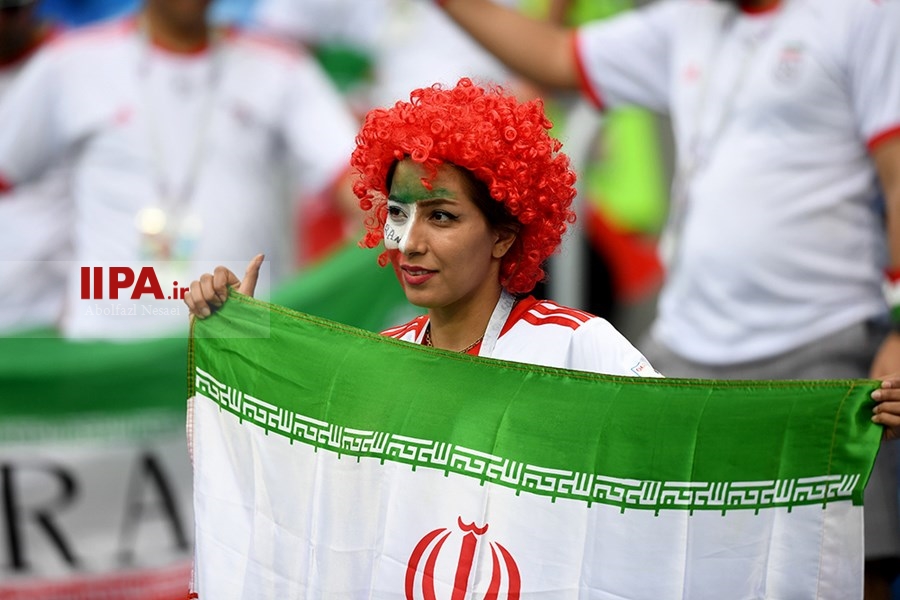   تماشاگران دیدار تیم های فوتبال ایران و مرکش 