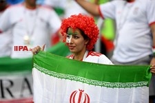  تماشاگران دیدار تیم های فوتبال ایران و مرکش 