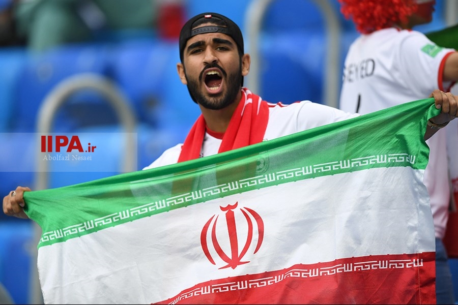   تماشاگران دیدار تیم های فوتبال ایران و مرکش 