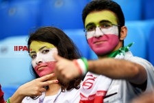   تماشاگران دیدار تیم های فوتبال ایران و مرکش 