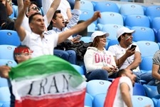   تماشاگران دیدار تیم های فوتبال ایران و مرکش 