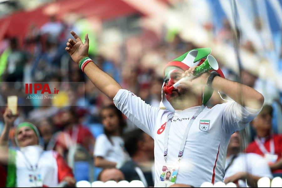   تماشاگران دیدار تیم های فوتبال ایران و مرکش