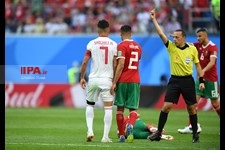   دیدار تیم های فوتبال ایران و مراکش در جام جهانی روسیه