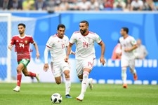   دیدار تیم های فوتبال ایران و مراکش در جام جهانی روسیه
