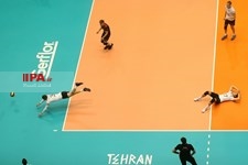   مسابقه تیم های ایران و آلمان در لیگ ملت های والیبال