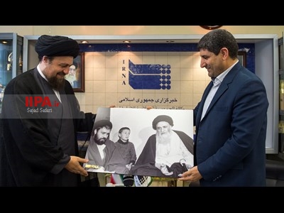 بازدید سید حسن خمینی از خبرگزاری ایرنا