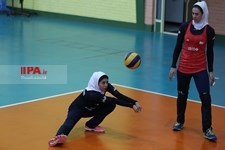   تمرین تیم والیبال زنان ایران