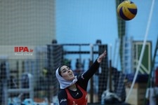   تمرین تیم والیبال زنان ایران
