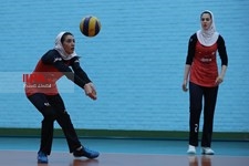   تمرین تیم والیبال زنان ایران