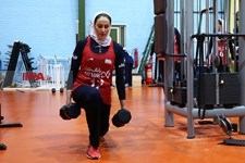   تمرین آمادگی جسمانی تیم ملی والیبال زنان ایران 