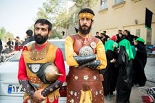   مراسم نمادین ورود کاروان به کربلا در نوش آباد کاشان