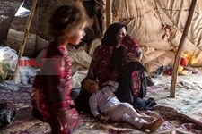   چادر نشینان  بستر دریاچه خشک شده هامون