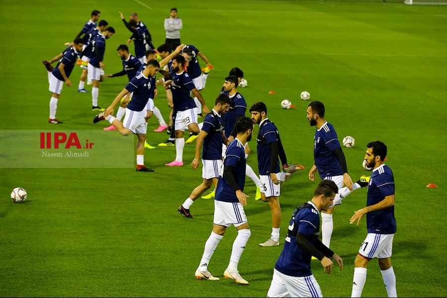   تمرین تیم ملی فوتبال در قطر