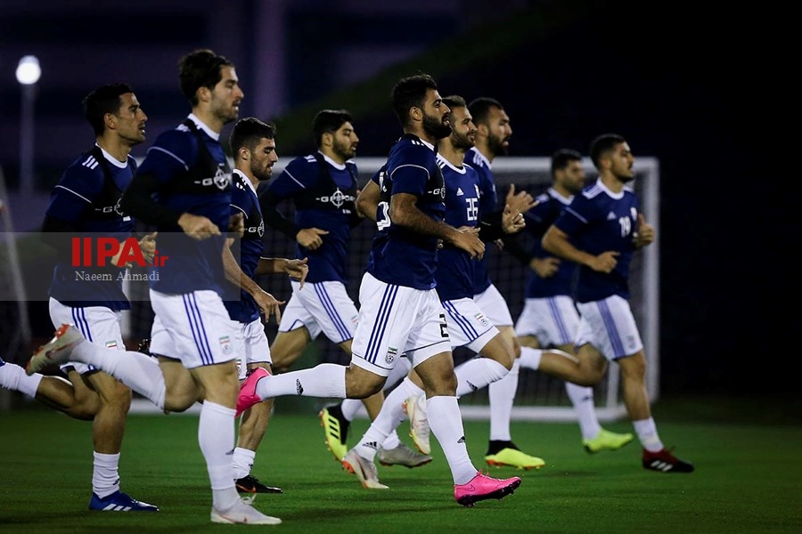   تمرین تیم ملی فوتبال در قطر
