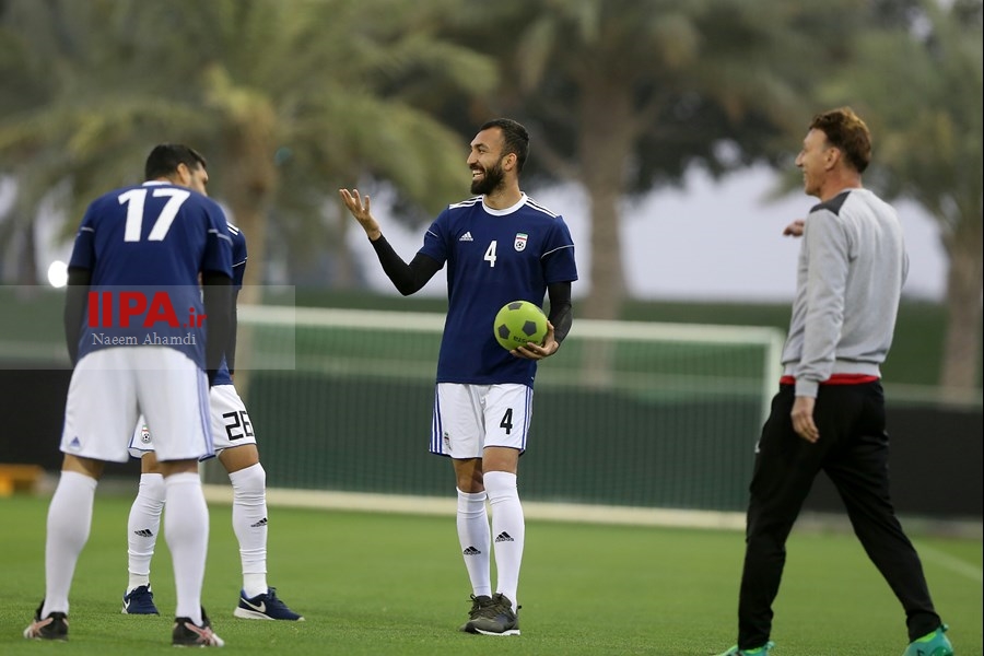   تمرین تیم ملی فوتبال در قطر